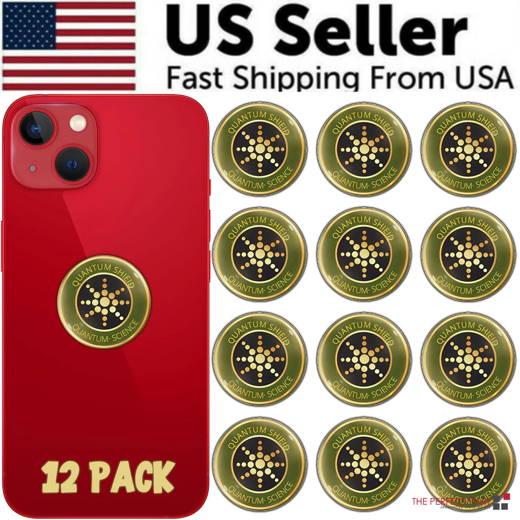 Quantum Anti-Radiation Shield: Ultimate 5G EMF Protection for Your Devices - 12 Premium Stickers Included