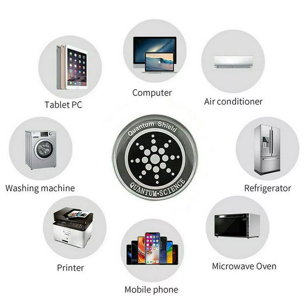 Quantum Anti-Radiation Shield: Ultimate 5G EMF Protection for Your Devices - 12 Premium Stickers Included
