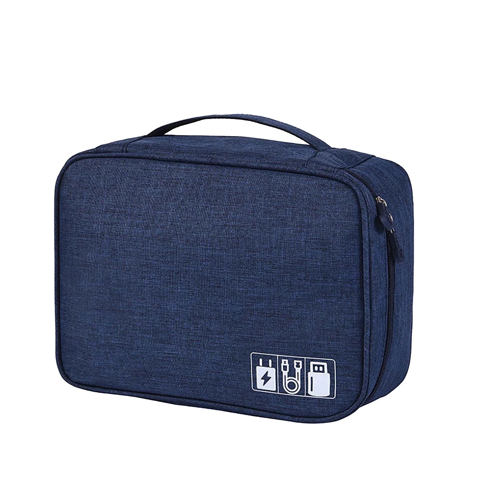 Portable Cable Organizer Bag Travel Electronics Organizer Storage Electronic Accessories Case for Cord Phone Charger Flash Drive Travel Tech Storage Bag