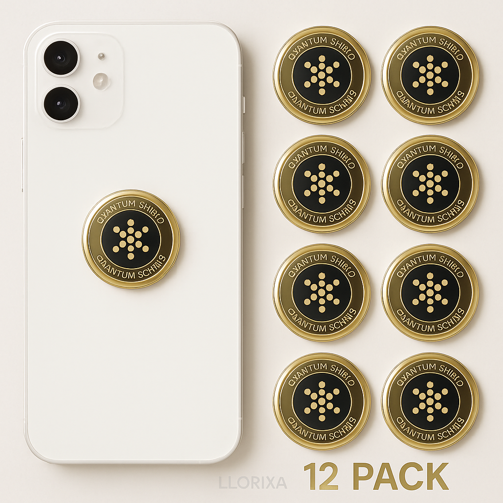 Quantum Anti-Radiation Shield: Ultimate 5G EMF Protection for Your Devices - 12 Premium Stickers Included