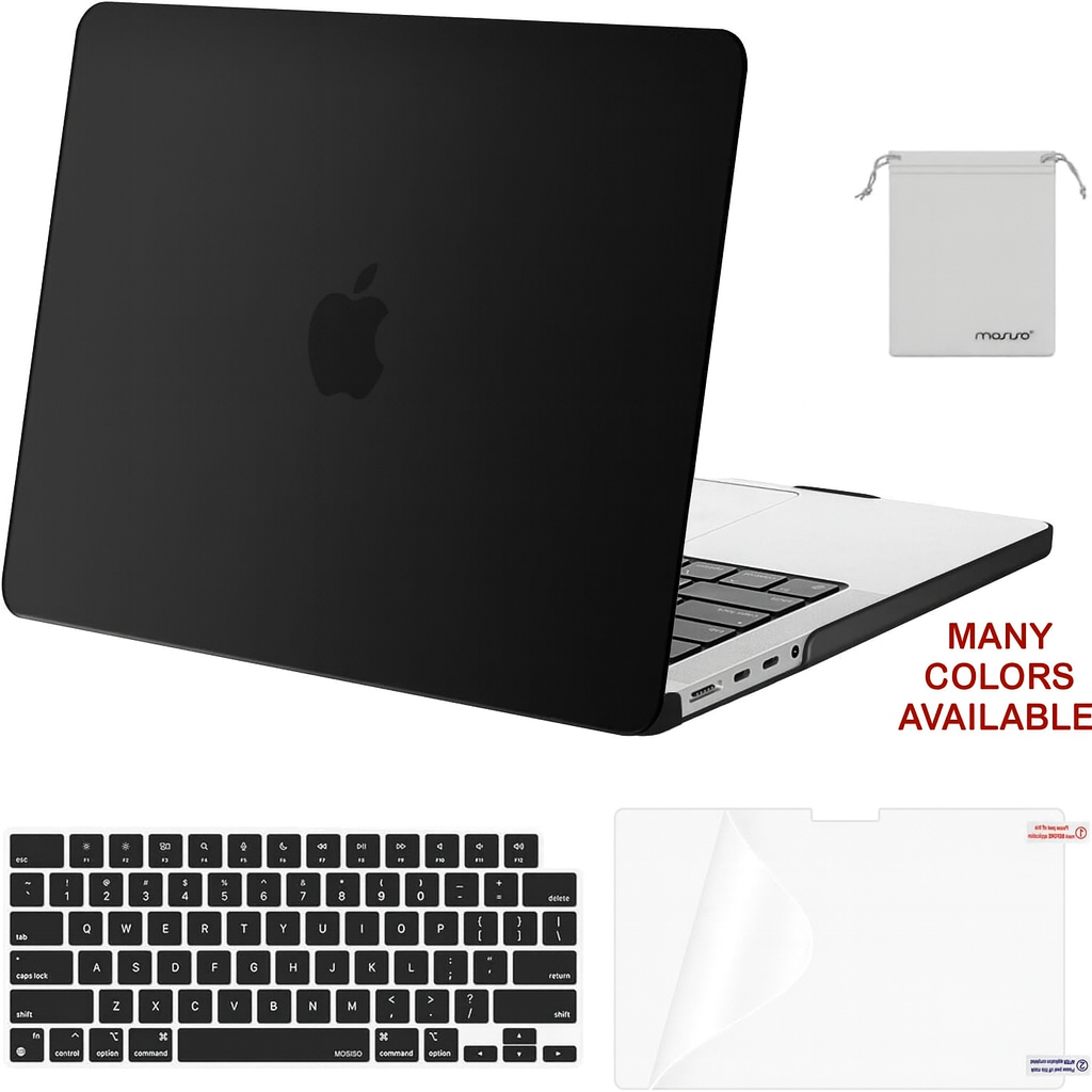 MacBook Pro 14-Inch Case – Hard Shell + Keyboard Cover, Screen Protector & Pouch (M4/M3/M2/M1, 2021–2025)