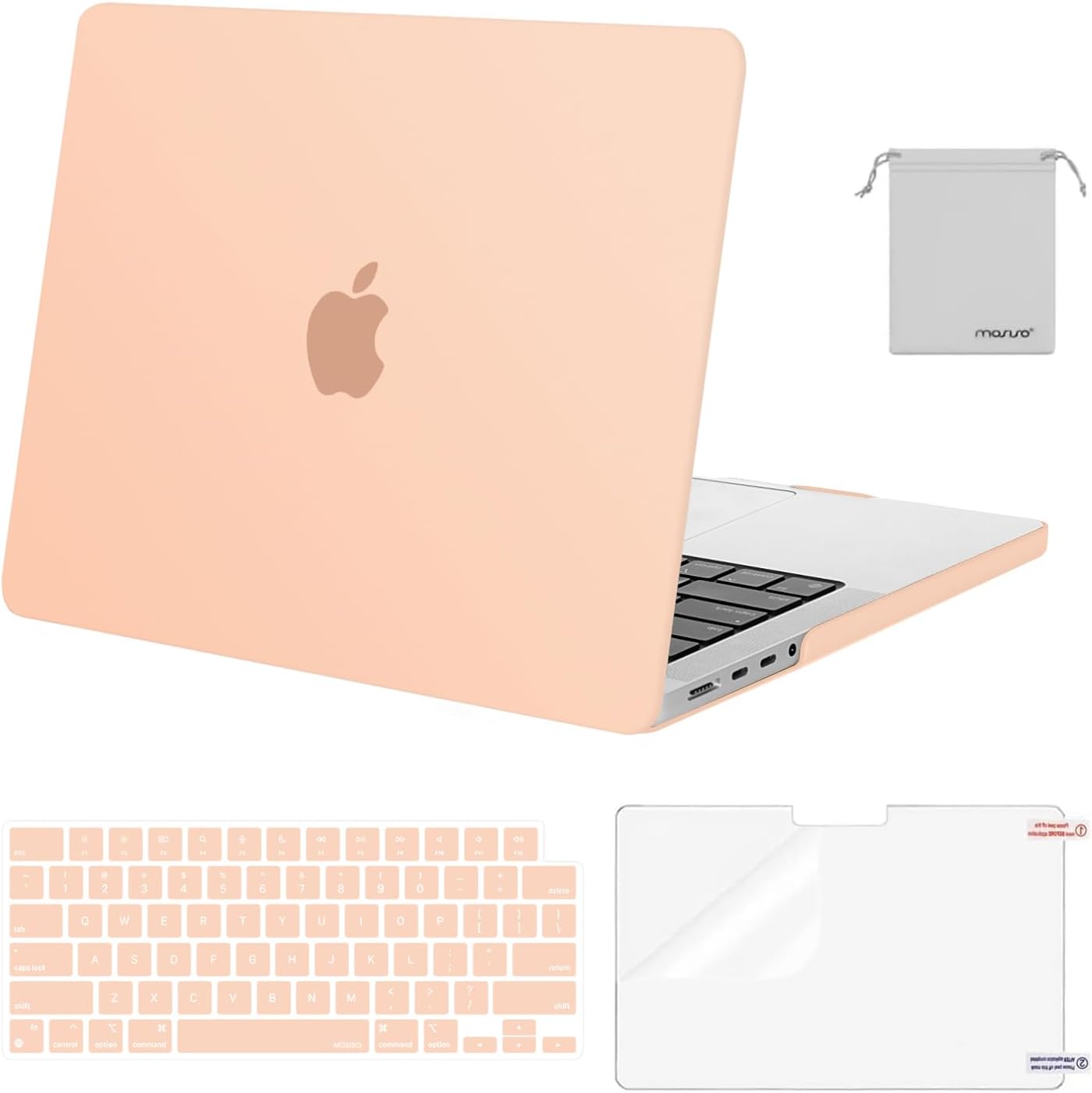 MacBook Pro 14-Inch Case – Hard Shell + Keyboard Cover, Screen Protector & Pouch (M4/M3/M2/M1, 2021–2025)