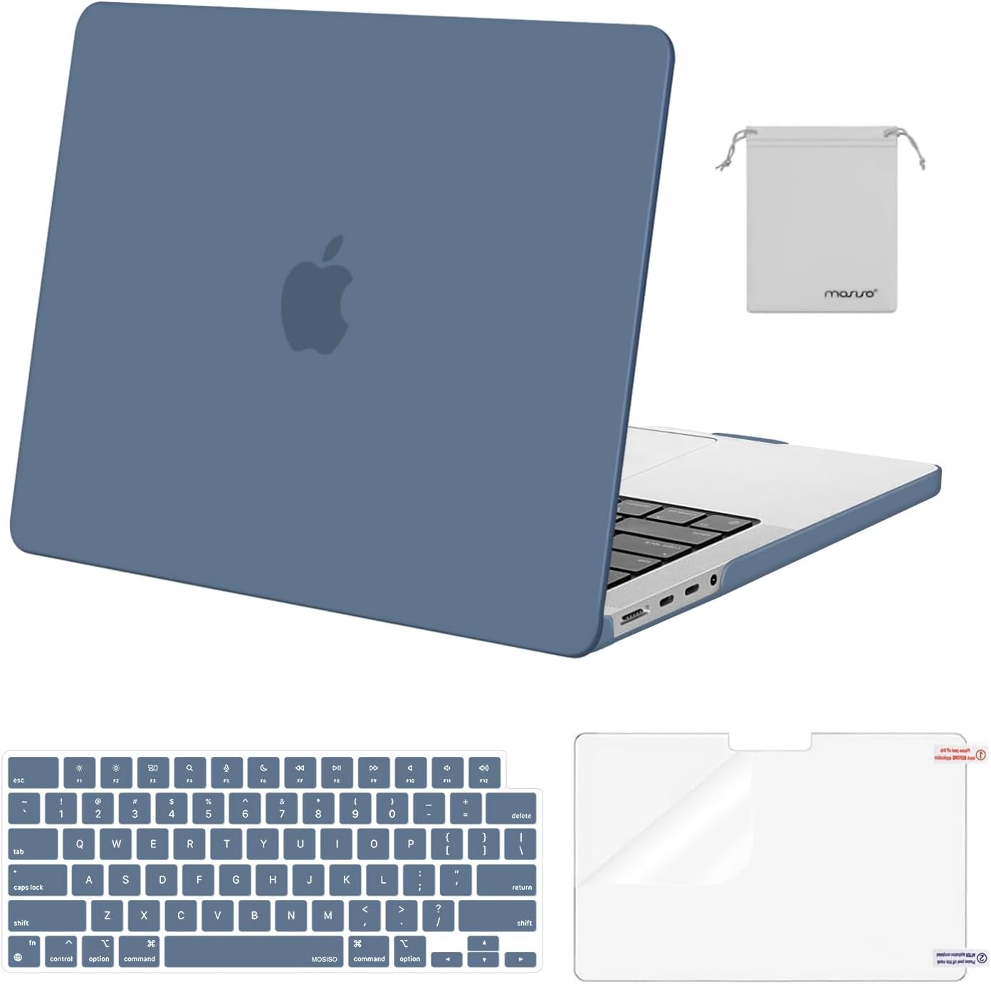 MacBook Pro 14-Inch Case – Hard Shell + Keyboard Cover, Screen Protector & Pouch (M4/M3/M2/M1, 2021–2025)