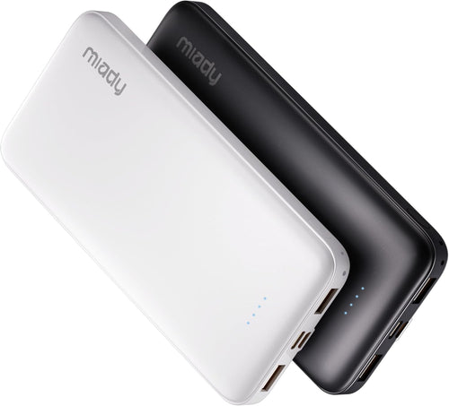 2-Pack 10000mAh Fast Charging Power Banks – Dual USB + USB-C Portable Phone Chargers