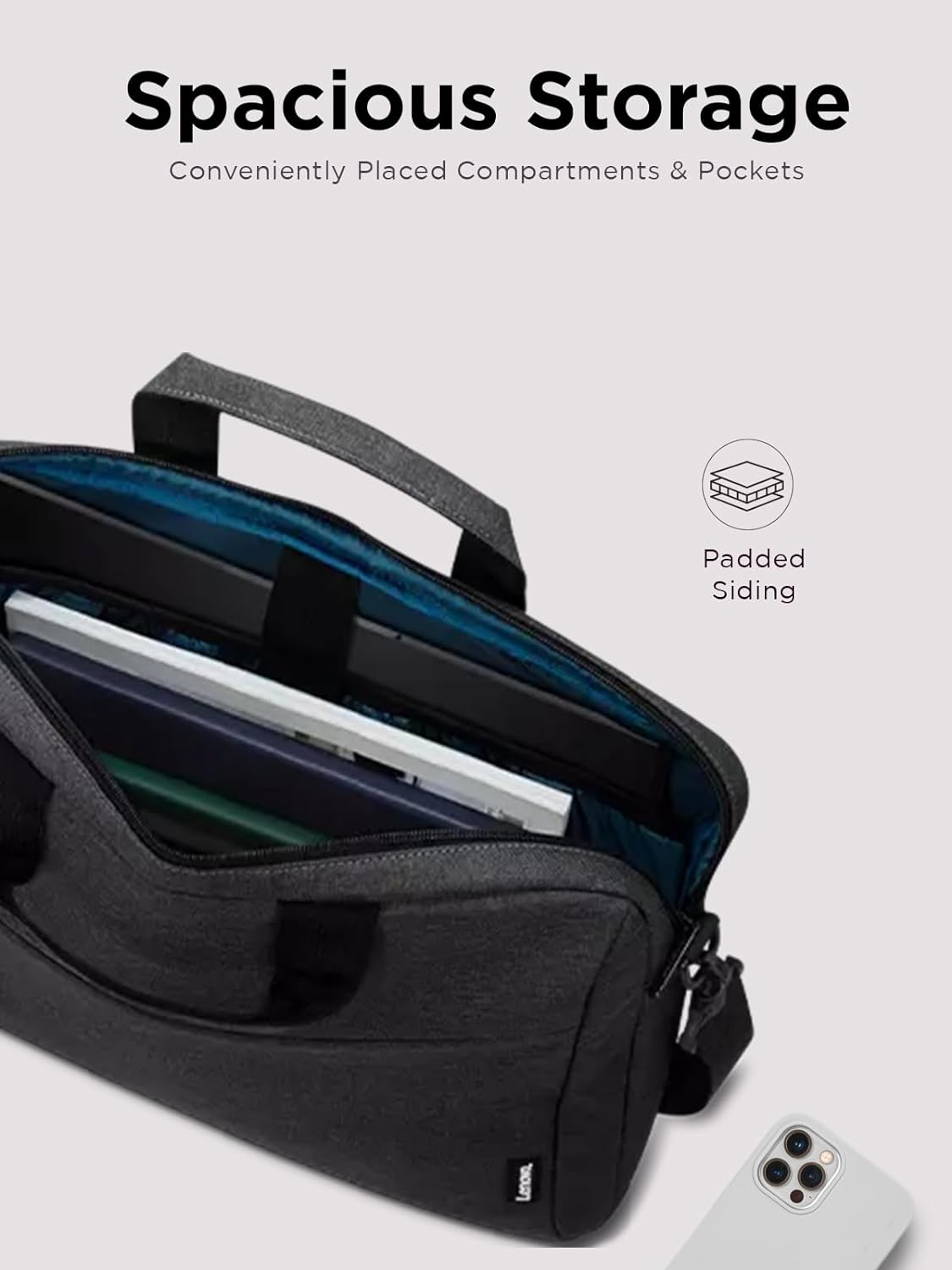 T210 Laptop Shoulder Bag – Sleek, Durable & Water-Repellent Messenger for Laptops & Tablets