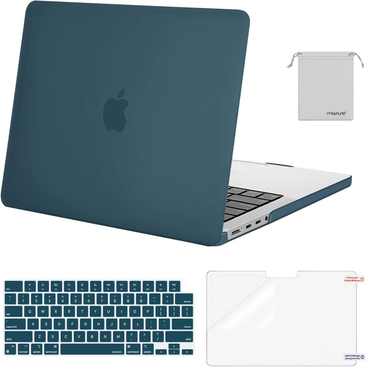 MacBook Pro 14-Inch Case – Hard Shell + Keyboard Cover, Screen Protector & Pouch (M4/M3/M2/M1, 2021–2025)