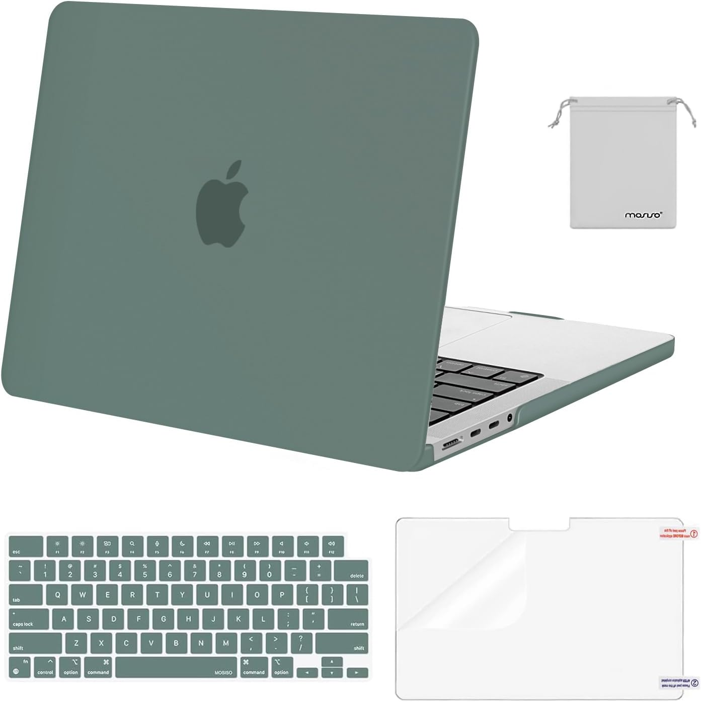 MacBook Pro 14-Inch Case – Hard Shell + Keyboard Cover, Screen Protector & Pouch (M4/M3/M2/M1, 2021–2025)