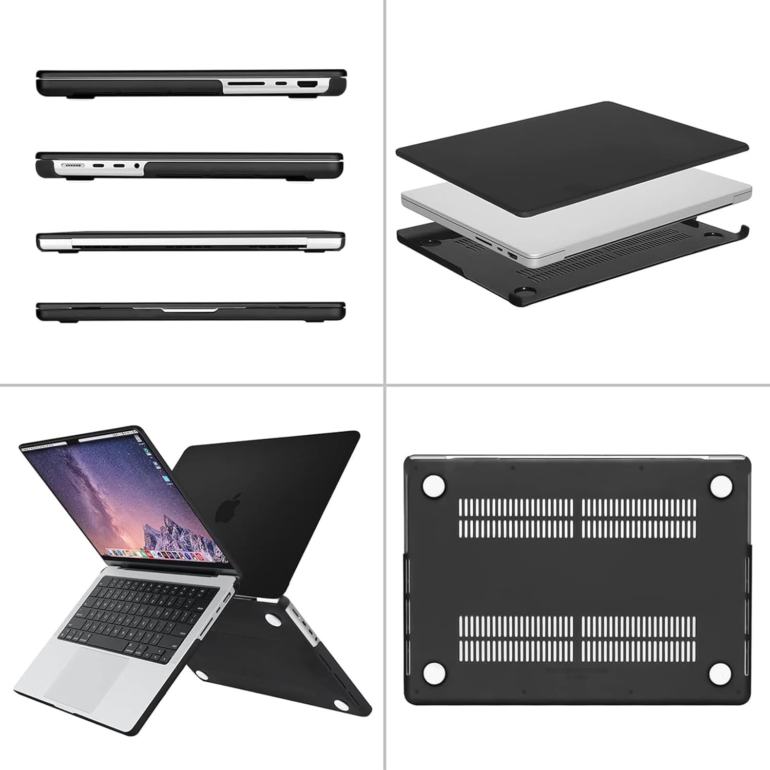 MacBook Pro 14-Inch Case – Hard Shell + Keyboard Cover, Screen Protector & Pouch (M4/M3/M2/M1, 2021–2025)