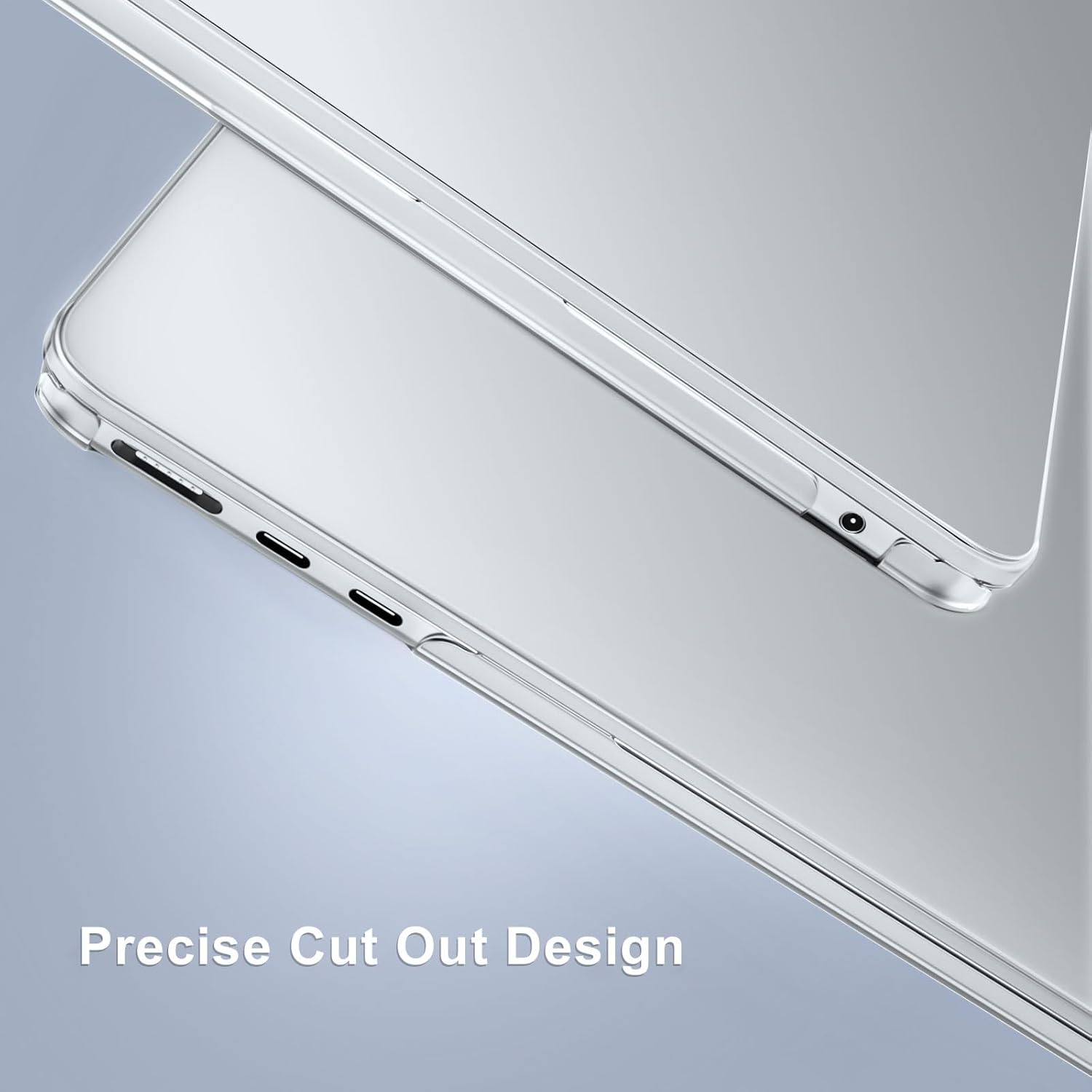 MacBook Air 15-Inch Case – Crystal Clear Hard Shell Cover (M4/M3/M2, 2023–2025 Models)