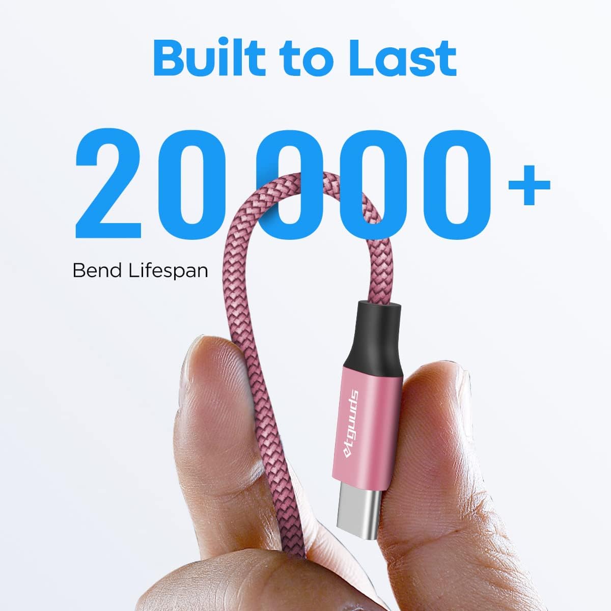 USB-C Fast Charging Cable – 5-Pack Durable Braided Type-C Cords (3FT) for iPhone 15, Samsung Galaxy, Pixel, Moto & More