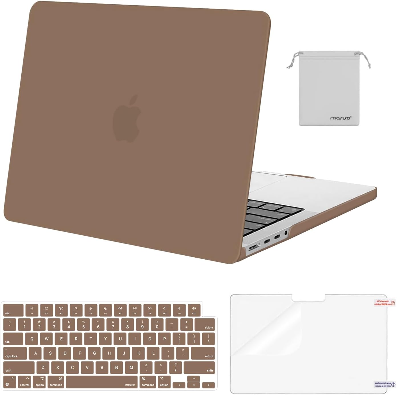MacBook Pro 14-Inch Case – Hard Shell + Keyboard Cover, Screen Protector & Pouch (M4/M3/M2/M1, 2021–2025)