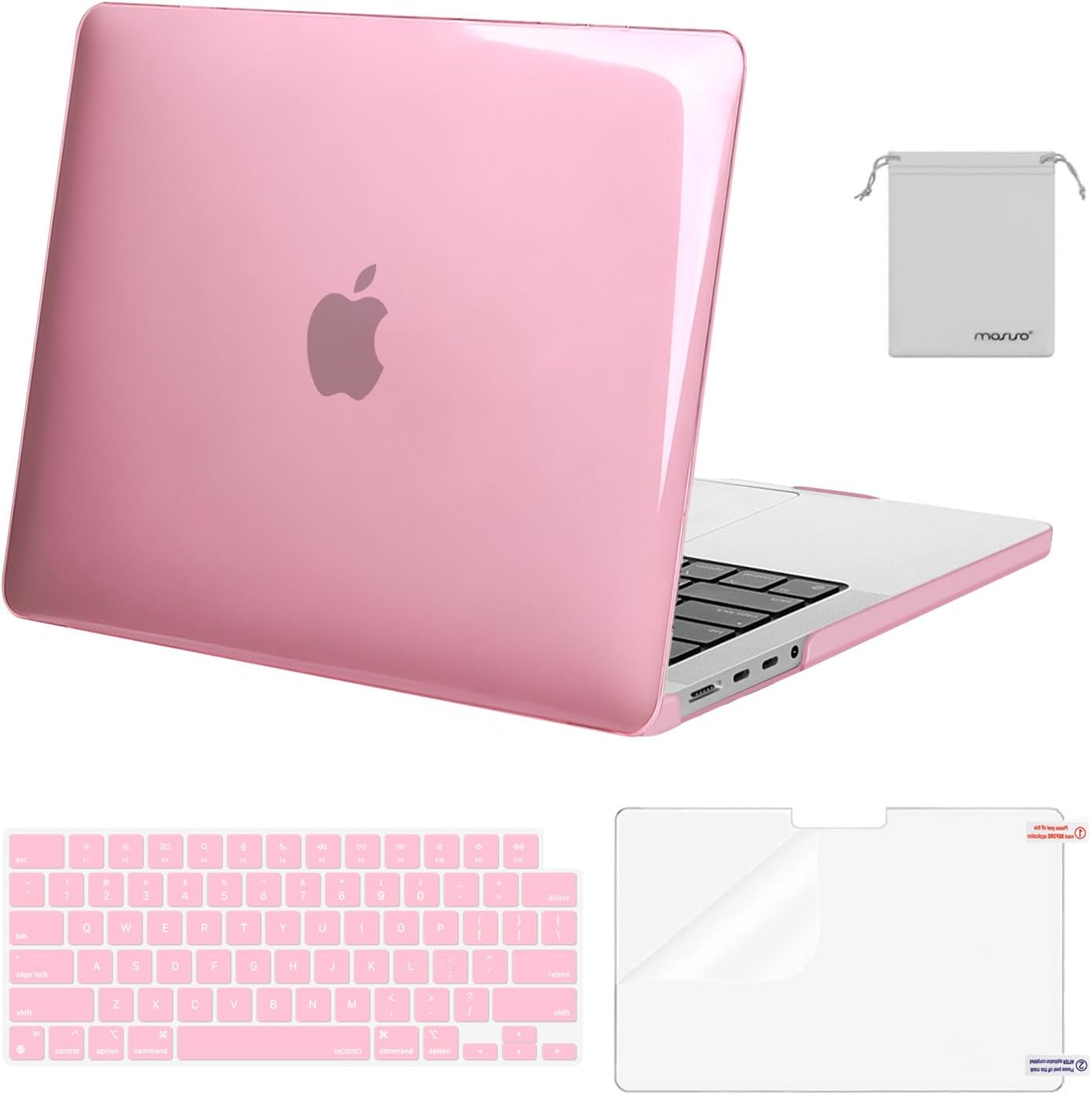MacBook Pro 14-Inch Case – Hard Shell + Keyboard Cover, Screen Protector & Pouch (M4/M3/M2/M1, 2021–2025)