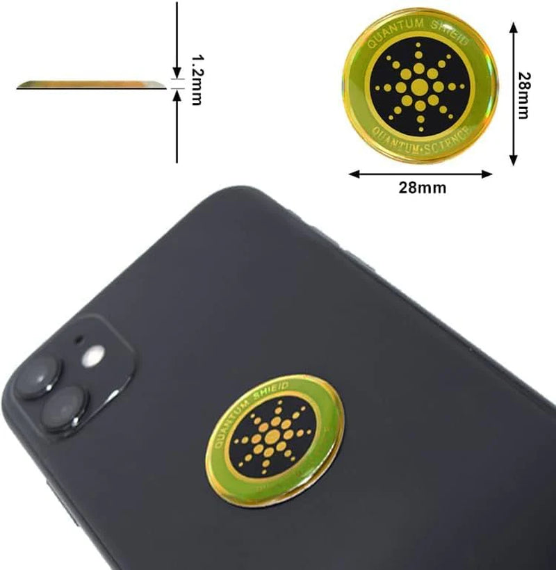 Quantum Anti-Radiation Shield: Ultimate 5G EMF Protection for Your Devices - 12 Premium Stickers Included