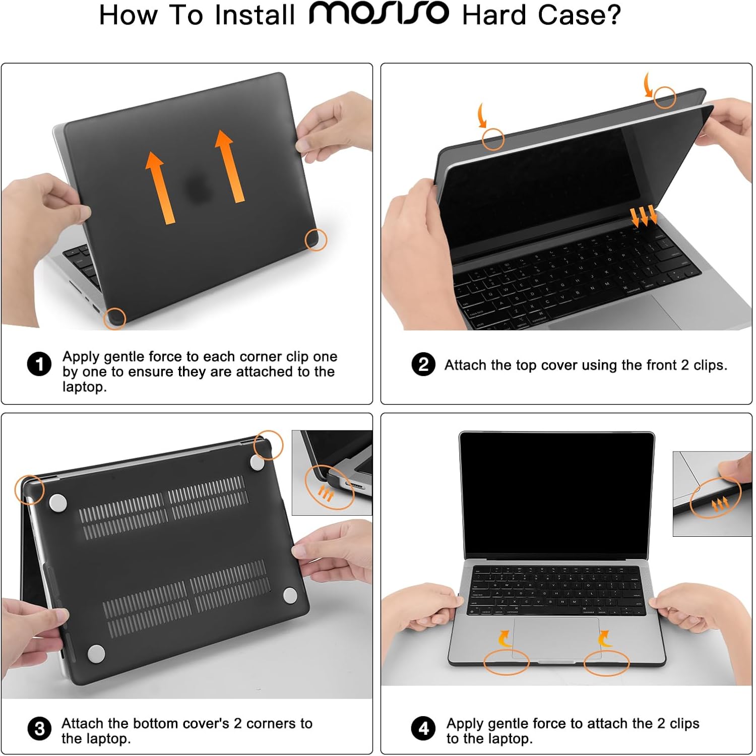 MacBook Pro 14-Inch Case – Hard Shell + Keyboard Cover, Screen Protector & Pouch (M4/M3/M2/M1, 2021–2025)