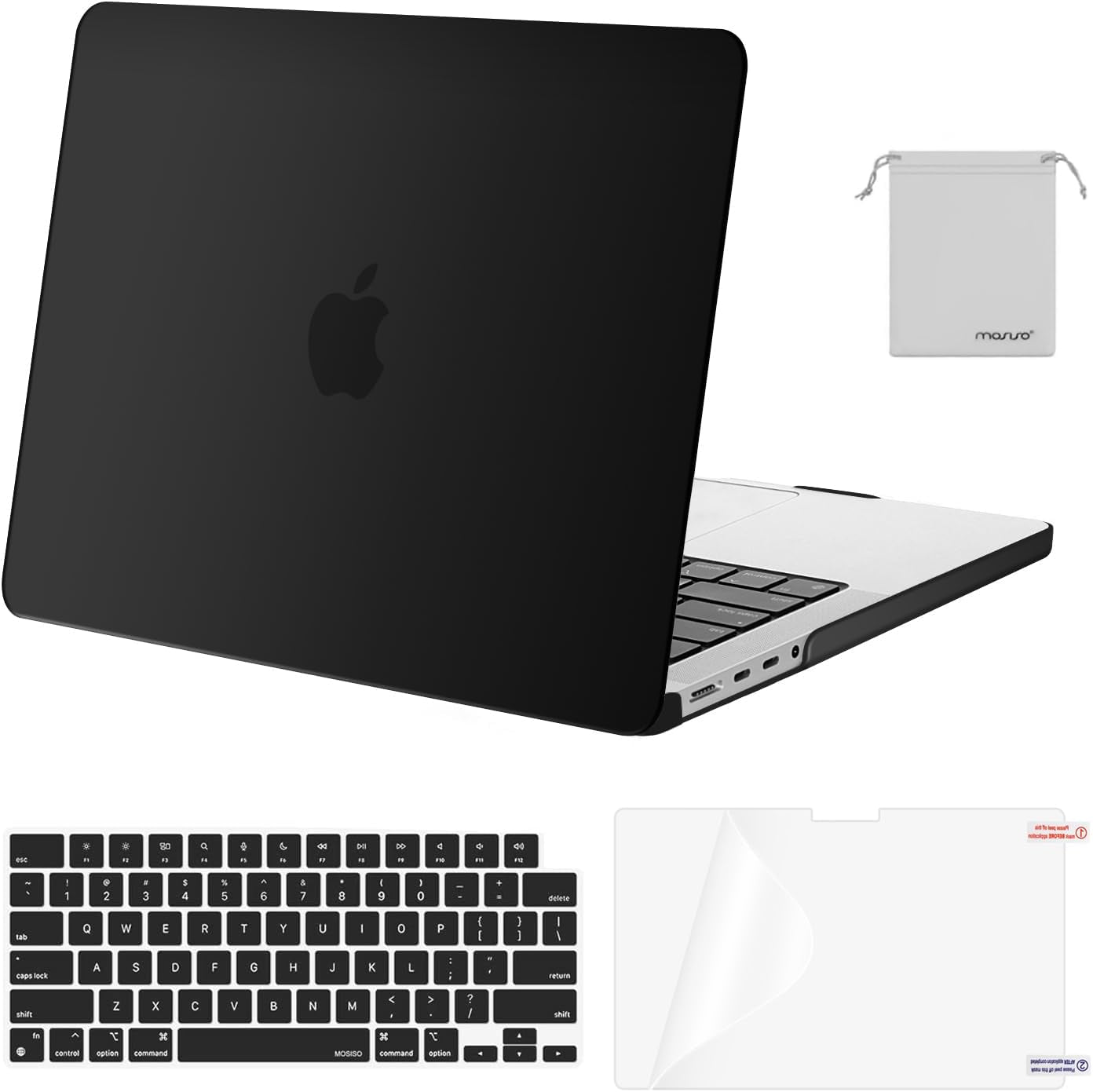 MacBook Pro 14-Inch Case – Hard Shell + Keyboard Cover, Screen Protector & Pouch (M4/M3/M2/M1, 2021–2025)