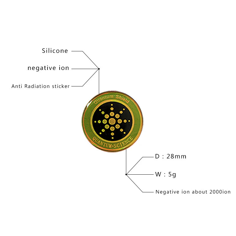 Quantum Anti-Radiation Shield: Ultimate 5G EMF Protection for Your Devices - 12 Premium Stickers Included