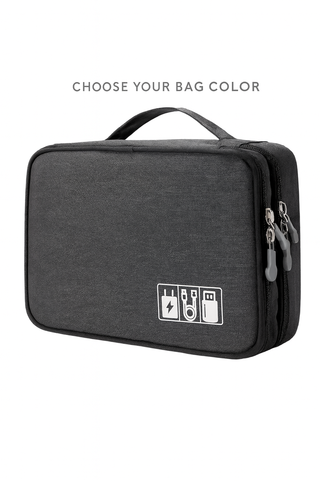 Portable Cable Organizer Bag Travel Electronics Organizer Storage Electronic Accessories Case for Cord Phone Charger Flash Drive Travel Tech Storage Bag