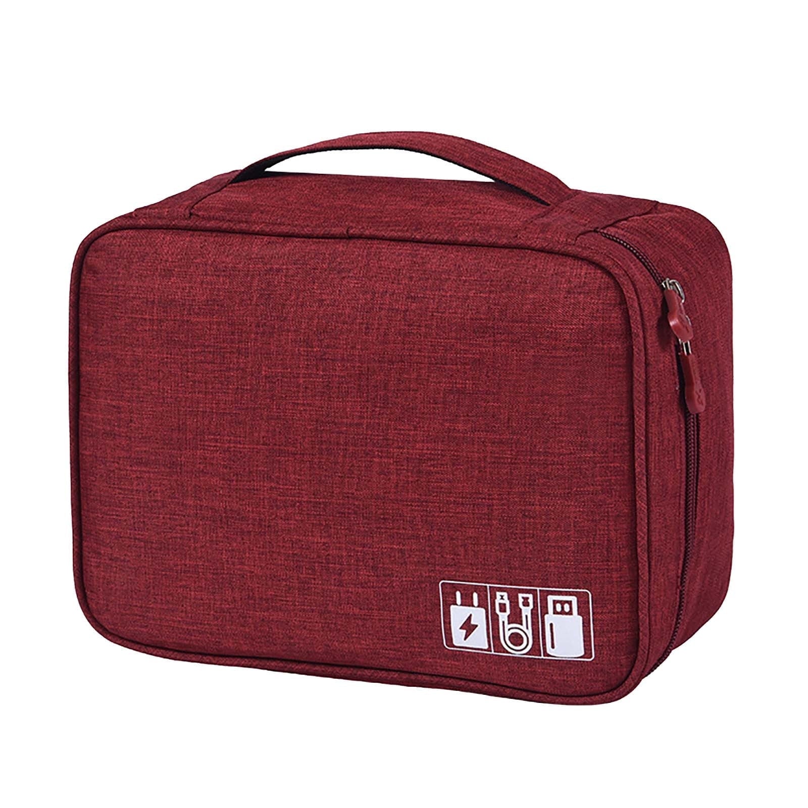 Portable Cable Organizer Bag Travel Electronics Organizer Storage Electronic Accessories Case for Cord Phone Charger Flash Drive Travel Tech Storage Bag