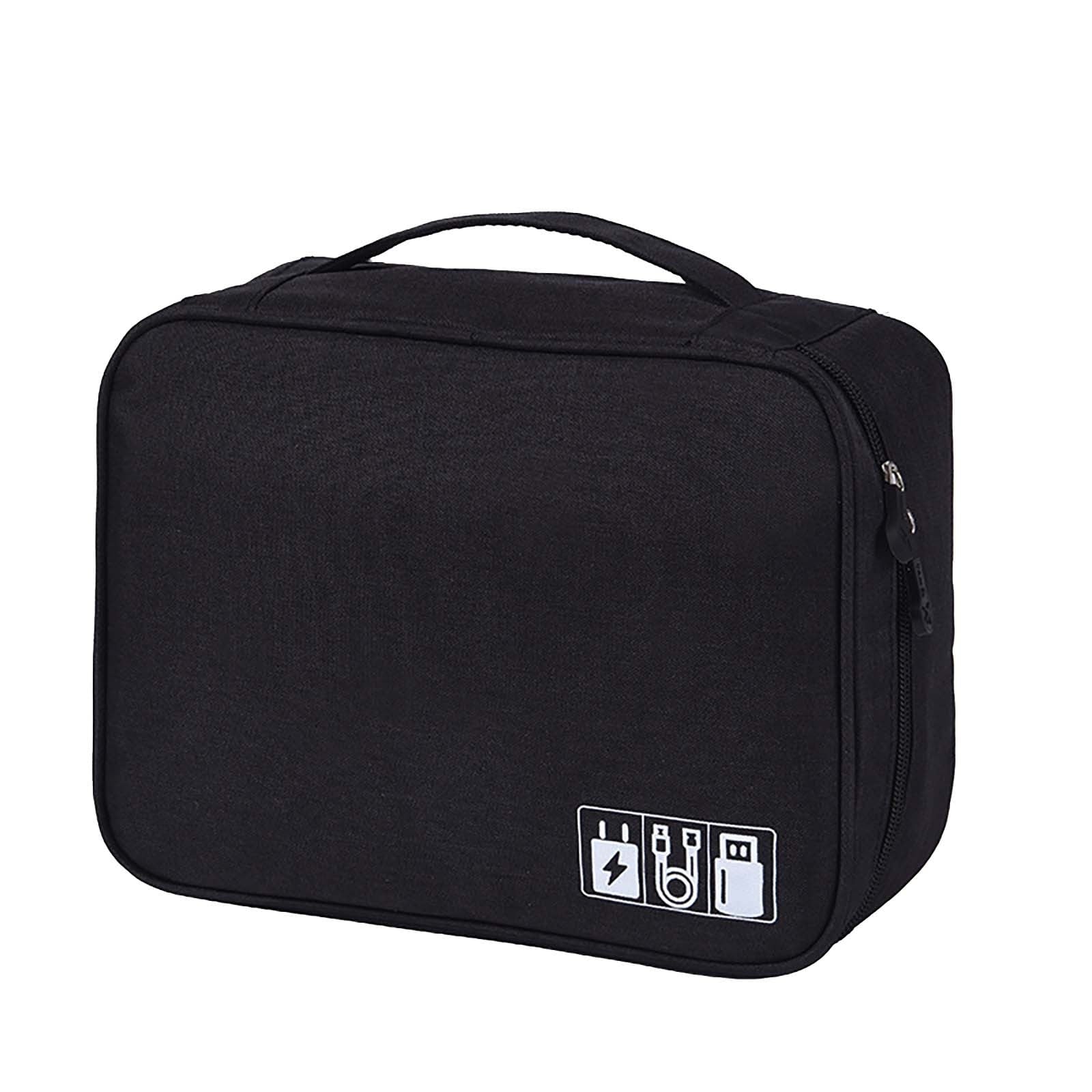 Portable Cable Organizer Bag Travel Electronics Organizer Storage Electronic Accessories Case for Cord Phone Charger Flash Drive Travel Tech Storage Bag