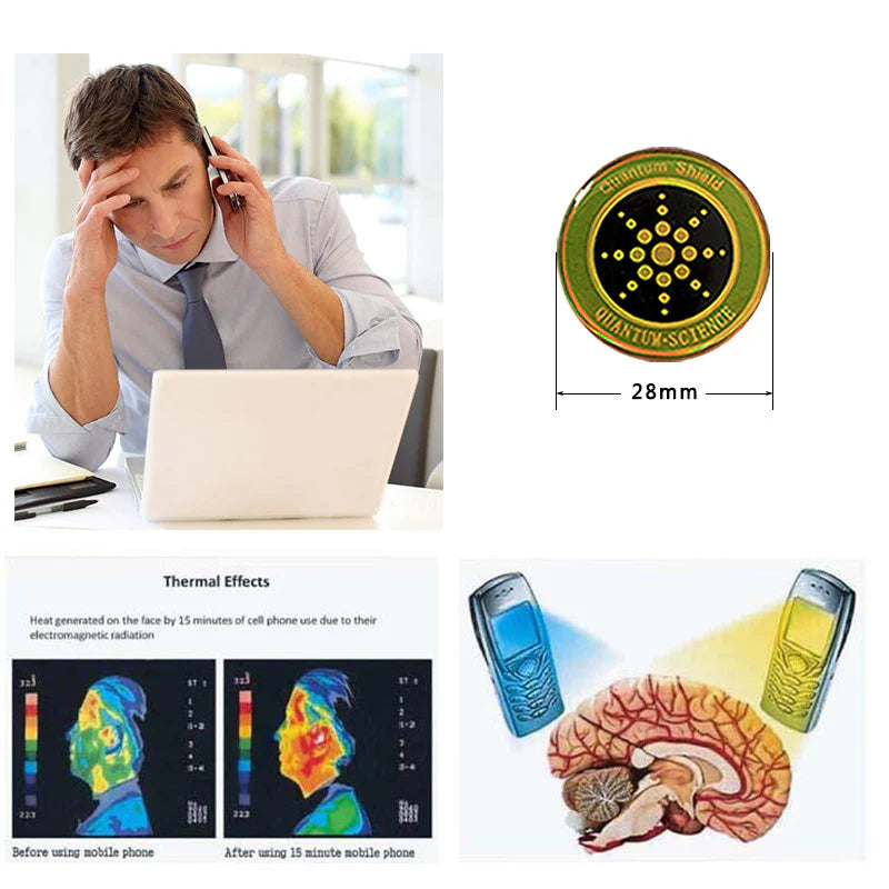Quantum Anti-Radiation Shield: Ultimate 5G EMF Protection for Your Devices - 12 Premium Stickers Included